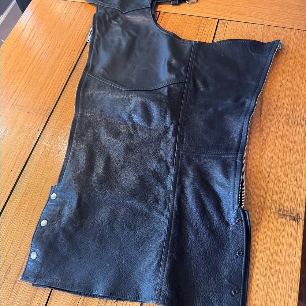 Classic Black Leather Women's Accessory Vest